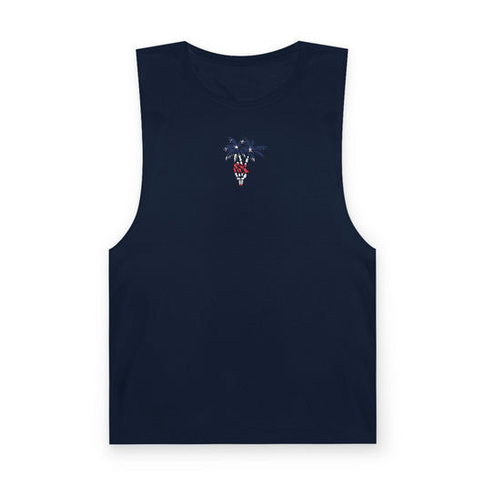 American Flag Peace Palm Tank Top