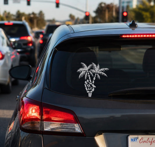 Peace Palm Vinyl Sticker✌️🌴